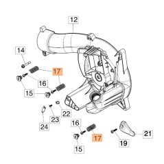 Molla carter ORIGINALE OLEOMAC per soffiatore BV 250 | NewgardenParts.com