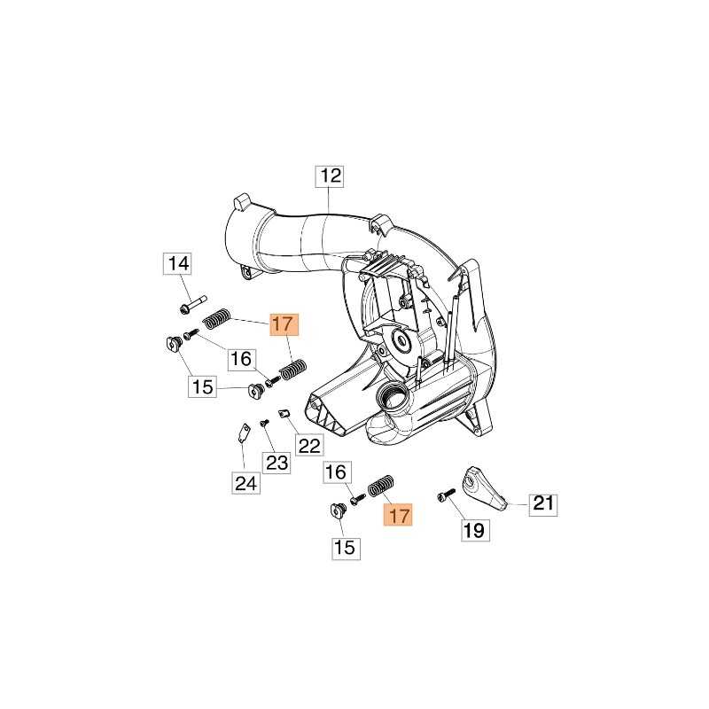 Molla carter ORIGINALE OLEOMAC per soffiatore BV 250