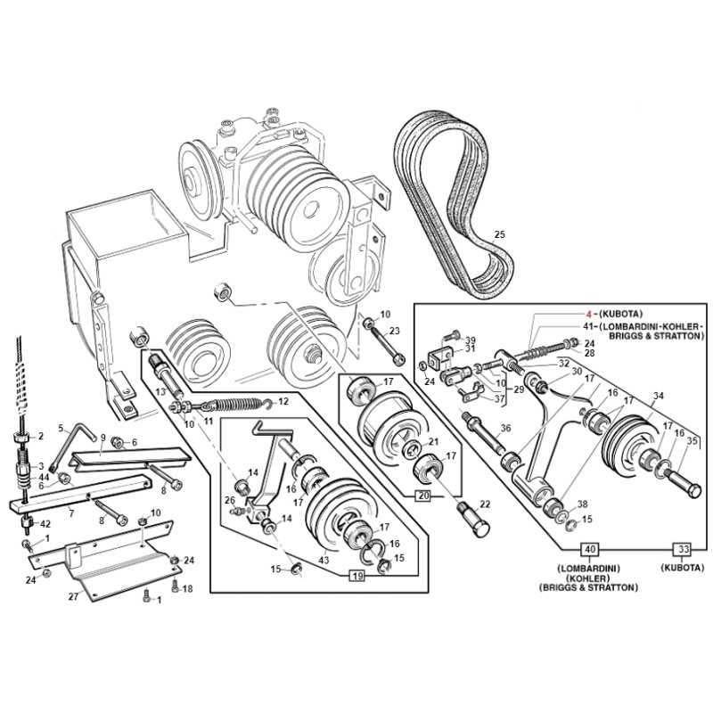 Engine belt spring ZNT PG SR ORIGINAL GIANNI FERRARI BFB 95201000006