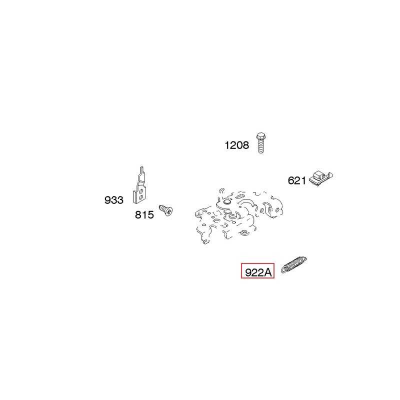 Ressort de frein de moteur de tondeuse à gazon BRIGGS & STRATTON d'origine 691809
