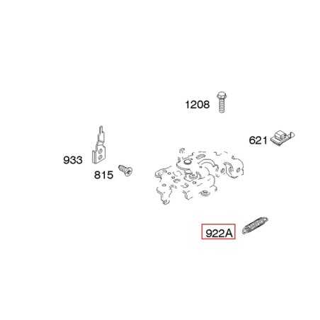 Ressort de frein de moteur de tondeuse à gazon BRIGGS & STRATTON d'origine 691809 | NewgardenParts.com