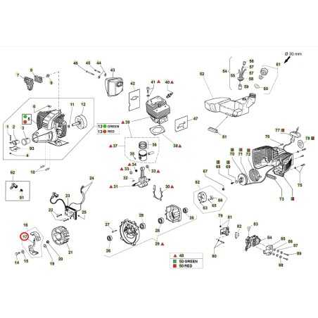 Ressort d'embrayage de débroussailleuse ORIGINAL ACTIVE 2.6 - 3.0 - 3.4 - 3.5 020067 | NewgardenParts.com