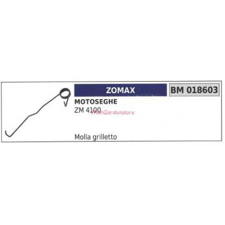 Ressort de déclenchement ZOMAX tronçonneuse ZM 4100 018603 | NewgardenParts.com
