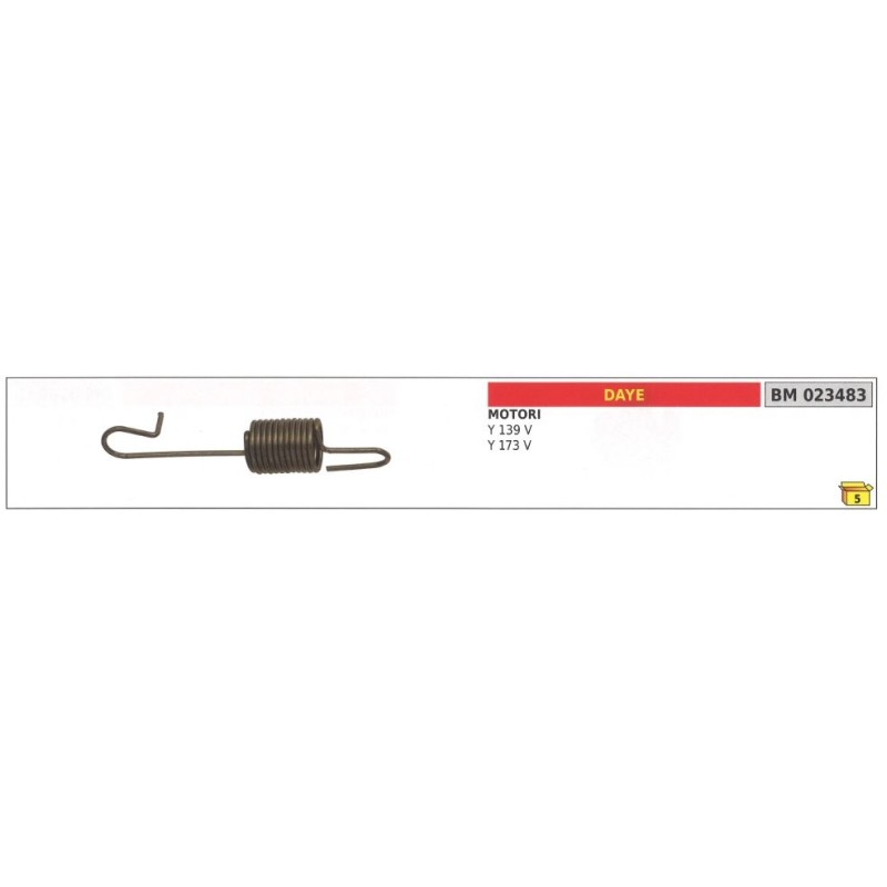 Molla leva regolatore giri DAYE per motore Y 139V Y 173 V 023483