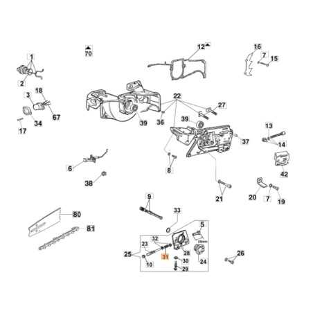 Chainsaw spring models GS630 980 ORIGINAL OLEOMAC 097000071A 097000071 | NewgardenParts.com