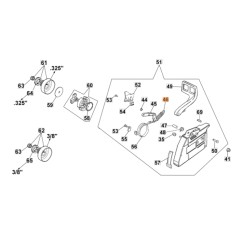 Molla motosega modelli GS630 GS720 ORIGINALE OLEOMAC 099900152AR 099900152A | NewgardenParts.com