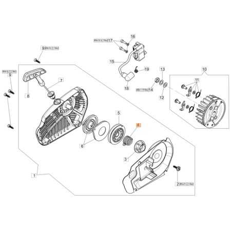 Ressort ORIGINAL OLEOMAC pour tronçonneuse GST 250 - GST 360 50290133AR | NewgardenParts.com