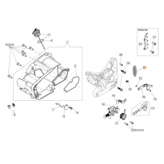 Ressort ORIGINAL OLEOMAC pour tronçonneuse GST 360 50270043AR | NewgardenParts.com