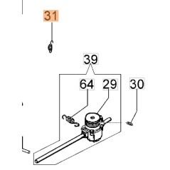Molla ORIGINALE OLEOMAC tagliaerba rasaerba G44TB - G48TB - G53THX TB 66070035BR | NewgardenParts.com