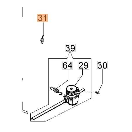 Molla ORIGINALE OLEOMAC tagliaerba rasaerba G44TB - G48TB - G53THX TB 66070035BR | NewgardenParts.com