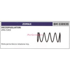 Pivot pin spring ZOMAX brushcutter ZMG 5303 038939 | NewgardenParts.com
