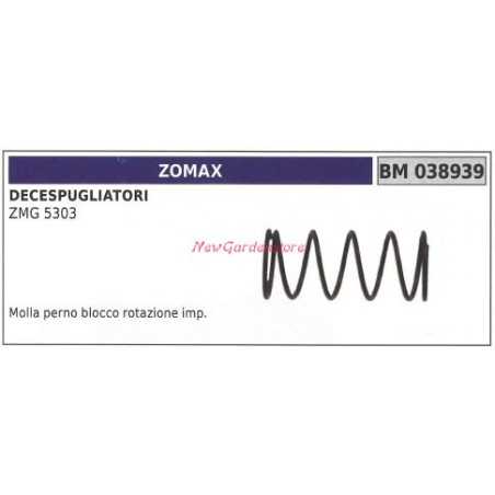 Pivot pin spring ZOMAX brushcutter ZMG 5303 038939 | NewgardenParts.com