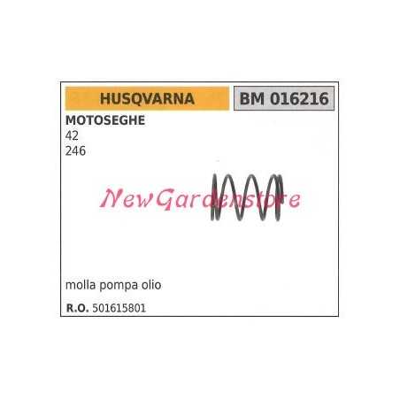 Spring HUSQVARNA chainsaw engine oil pump 42 246 016216 | NewgardenParts.com