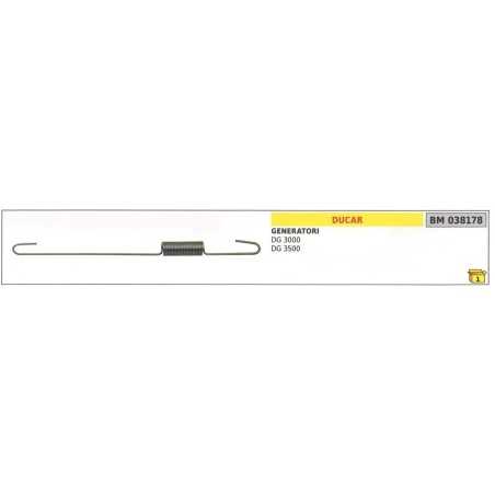 DUCAR speed regulator spring for power generator DG 3000 3500 038178 | NewgardenParts.com