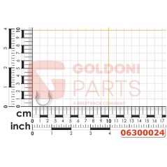 MUELLE DE RETENCIÓN DE LA PALANCA ORIGINAL GOLDONI 06300024 | NewgardenParts.com