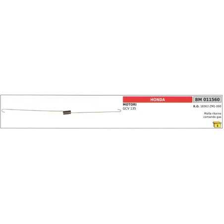 Ressort de rappel d'accélérateur HONDA pour moteur GCV 135 011560 | NewgardenParts.com