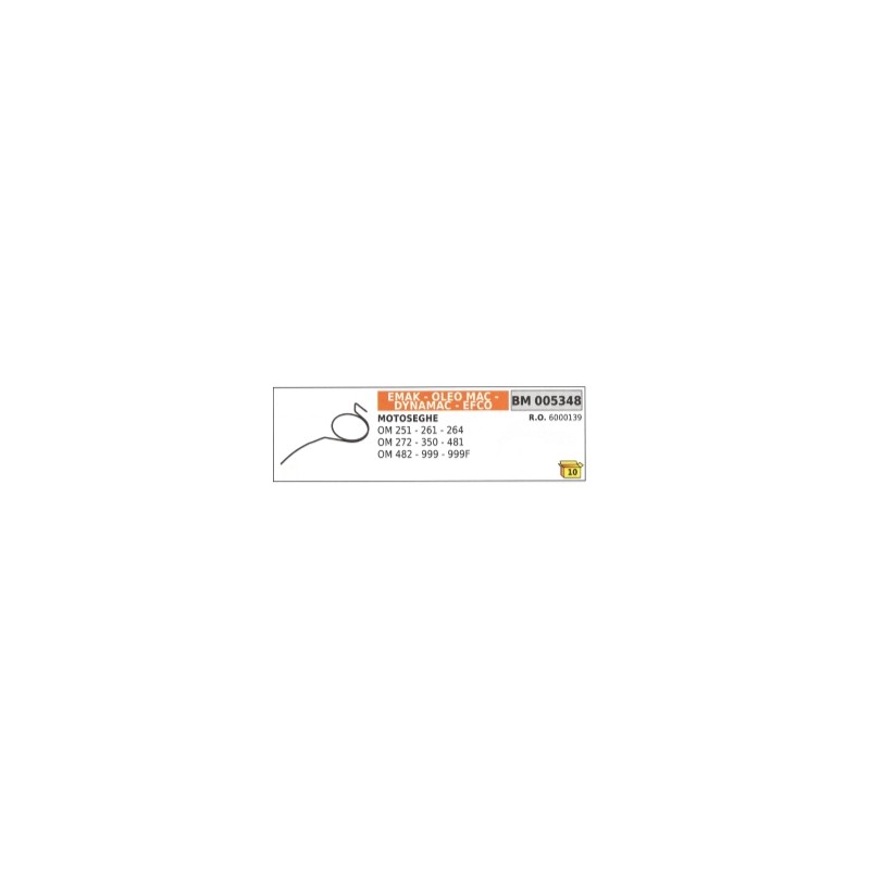 Ressort de démarrage compatible avec la tronçonneuse EMAK OM 251 - 261 - 264 6000139