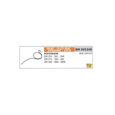 Spring for starter jumper, compatible with EMAK chainsaw OM 251 - 261 - 264 6000139 | NewgardenParts.com