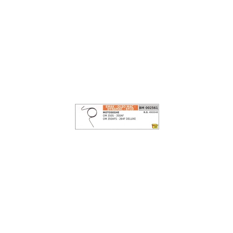 Ressort de démarrage compatible EMAK pour tronçonneuse OM 350S - 350AF 4900048