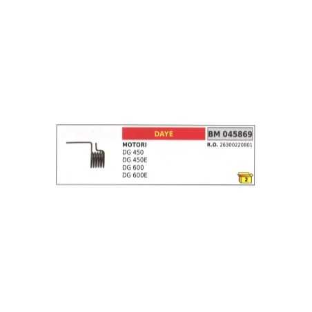 Feder für Sprungstarter DAYE Rasenmähermotor DG450 - DG450E 26300220801 | NewgardenParts.com