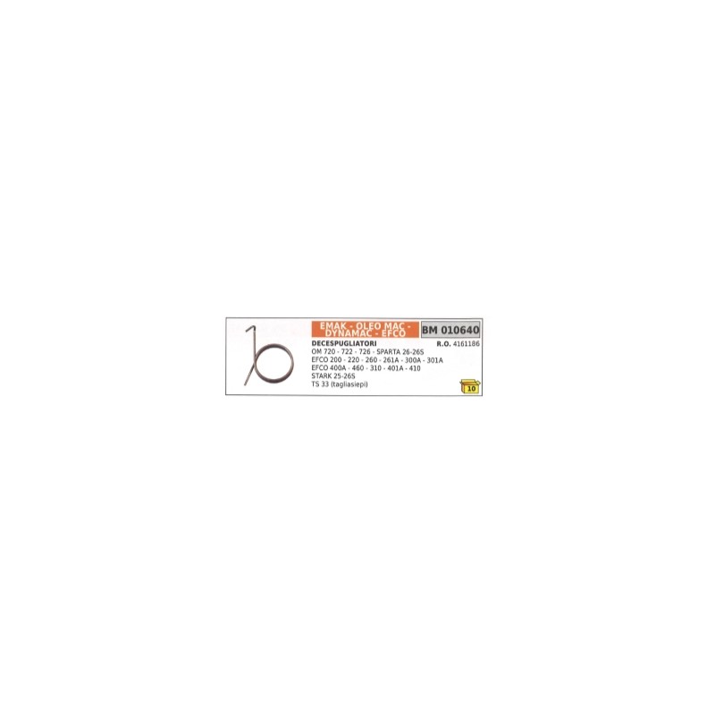 Molla saltarello avviamento EMAK decespugliatore OM 720 - 722 tagliasiepe TS 33