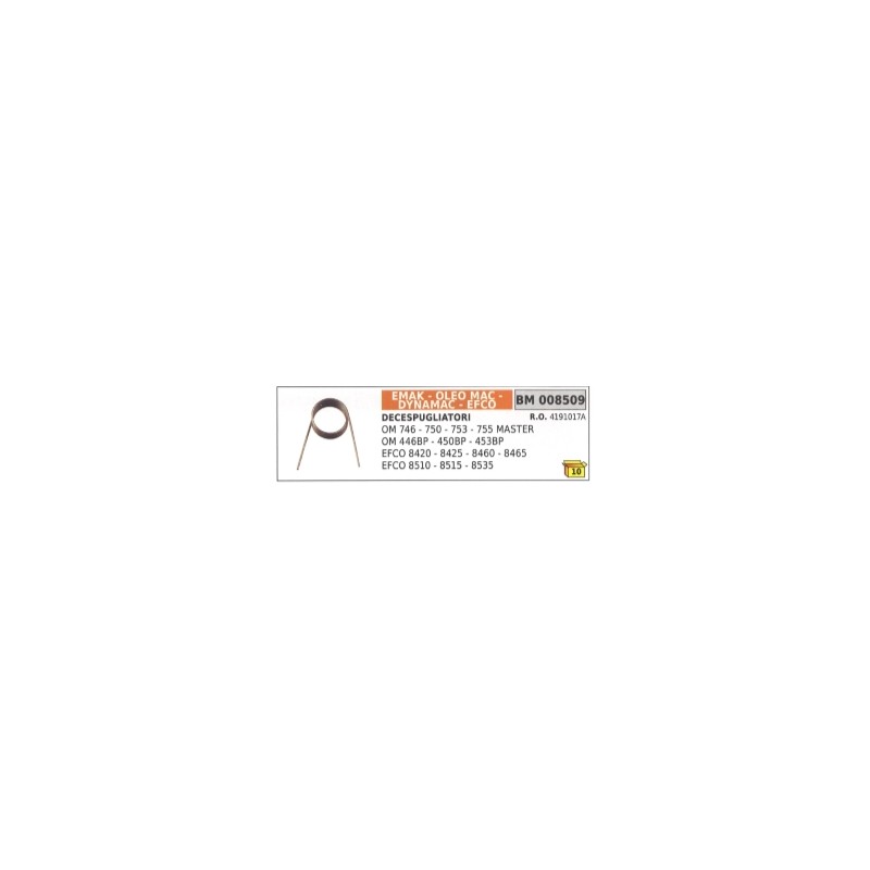 Molla saltarello avviamento EMAK decespugliatore OM 746 - 750 - 753 - 755 MASTER