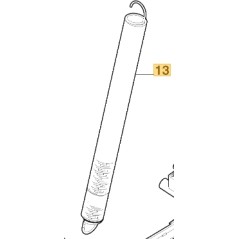 Spring lifting system ORIGINAL STIGA for tractor unit Gyro 700e 137430120/0 | NewgardenParts.com