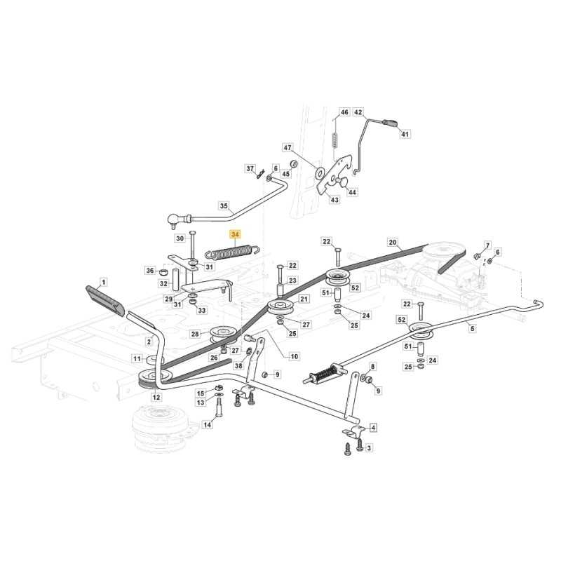 Zugfeder ORIGINAL STIGA Rasentraktor Mähwerk 1330m - 1538m 125430262/0