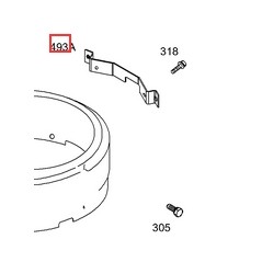 Support de lame original BRIGGS & STRATTON 690494 | NewgardenParts.com