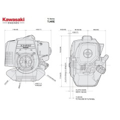 Motore completo 2 tempi decespugliatore TJ45E KAWASAKI 45cc SOSTITUTIVO | NewgardenParts.com