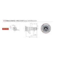 Moteur à essence complet ZANETTI ZBM270BL12 272 cc arbre cylindrique Ø 25.4 COMPACT