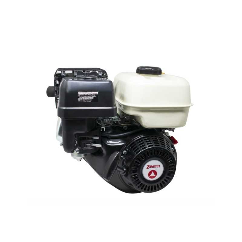 Moteur complet ZANETTI à essence ZBM420DV arbre conique horizontal Ø 24 av. breakaway