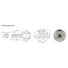 Moteur complet cultivateur ZANETTI BENZINA ZBM270L3E démarrage électrique | NewgardenParts.com