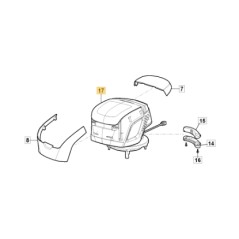 ORIGINAL STIGA cordless lawn mower motor 381270019/1 | NewgardenParts.com