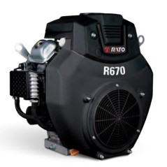Moteur complet RATO R670 motocultivateur arbre horizontal 25,4mm 670cc sans réservoir