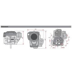 Kompletter Motor LONCIN TRE0701 Schwerlastschwungrad 432ccm vertikale Welle | NewgardenParts.com