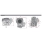 Kompletter Motor LONCIN TRE0701 Schwerlastschwungrad 432ccm vertikale Welle