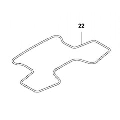 GUARNIZIONE CHASSIS ANT. SINGOLA 574874712 ORIGINALE HUSQVARNA | NewgardenParts.com