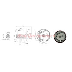ZANETTI ZBMV225L6E 7HP 22X80 Hochleistungs-Rasenmäher-Schwungradmotor | NewgardenParts.com
