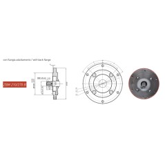 Motor completo ZANETTI ZBM270BC1MV 272 cc eje cónico De 23 COMPACT gasolina | NewgardenParts.com