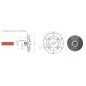 Motore completo ZANETTI ZBM270BC1MV 272 cc albero conico Di 23 COMPACT benzina