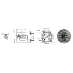 Moteur complet ZANETTI ZDM88L3EV 474 cc arbre cylindrique De 25,4 électrique diesel | NewgardenParts.com