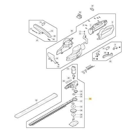 Elektromotor und Messer ORIGINAL STIGA Heckenschere H24Li - SHT24AE 118810827/0 | NewgardenParts.com