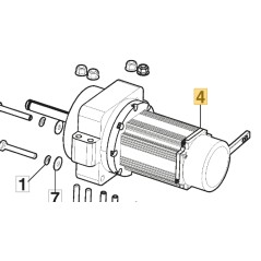 Engine linix right wheel ORIGINAL STIGA tractor Gyro 700e 118401012/0 | NewgardenParts.com
