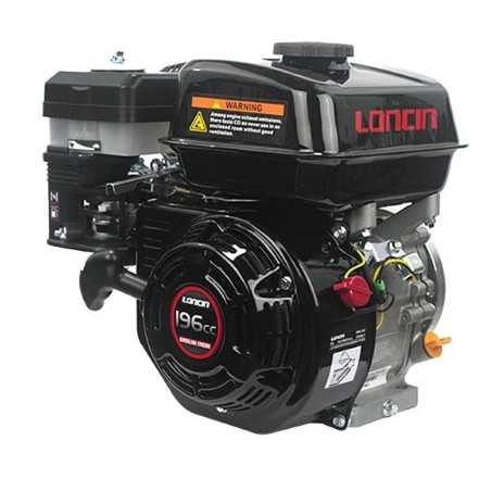 LONCIN conical 23mm 196cc engine complete with horizontal recoil petrol | NewgardenParts.com