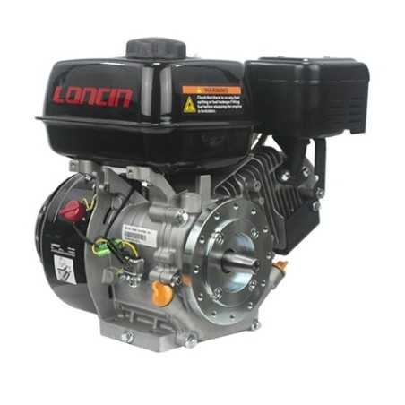 Motore LONCIN conico 23mm 252cc completo benzina a strappo orizzontale