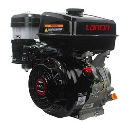 LONCIN Motor konisch 23mm 420cc 12.3 Hp komplett Benzin horizontal Rückstoßmotor | NewgardenParts.com