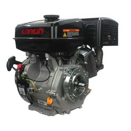 LONCIN Motor konisch 23mm 420cc 12.3 Hp komplett Benzin horizontal Rückstoßmotor