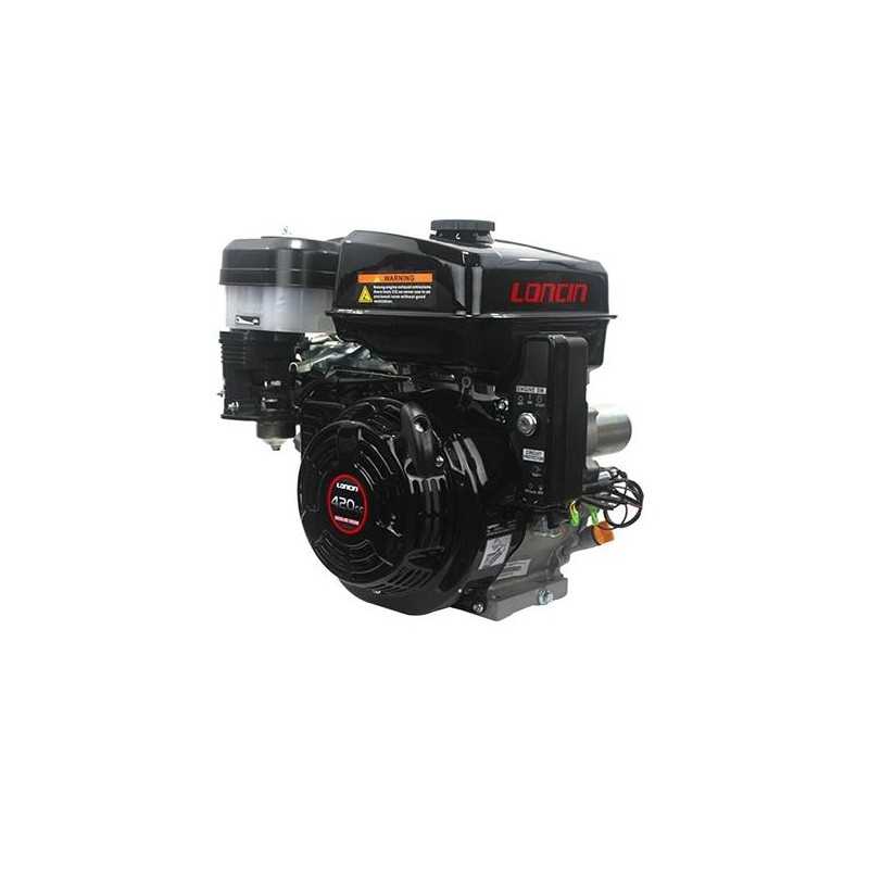 Motore LONCIN conico 23mm 420cc 13 Hp completo benzina a strappo + elettrico