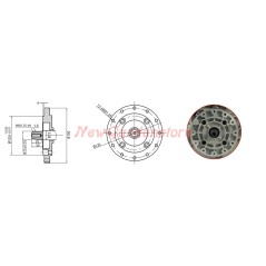 ZANETTI DIESEL ZDM70C1ME walking tractor engine with electric start | NewgardenParts.com